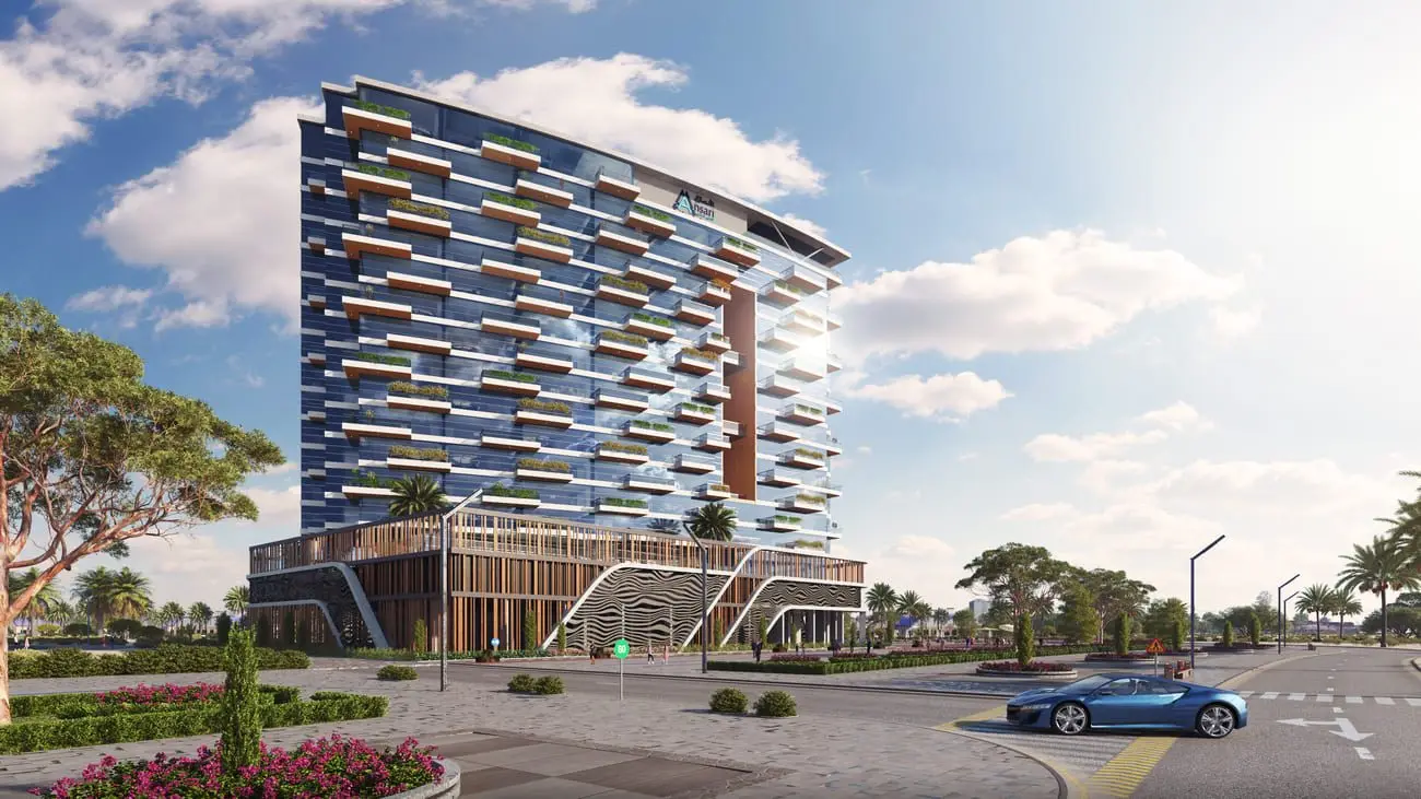 Ocean Tower, a Curved Residential Tower on Dubai Islands