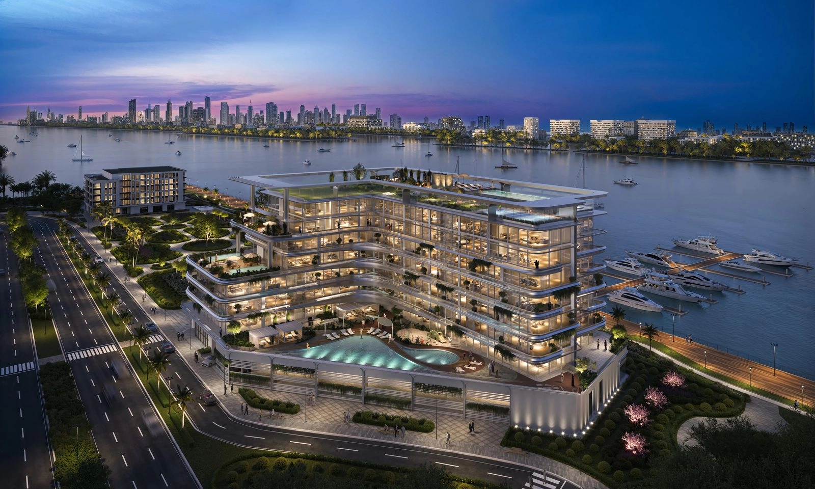 Aquora — Podium Pool | Profound Properties, Dubai