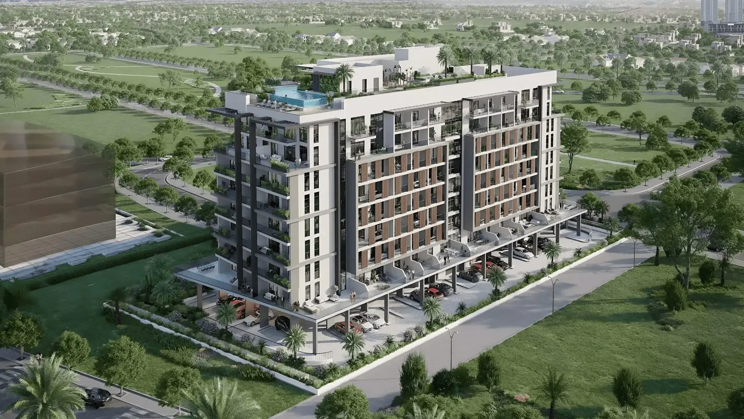 A Mid-Rise Apartment Building in Dubai Studio City