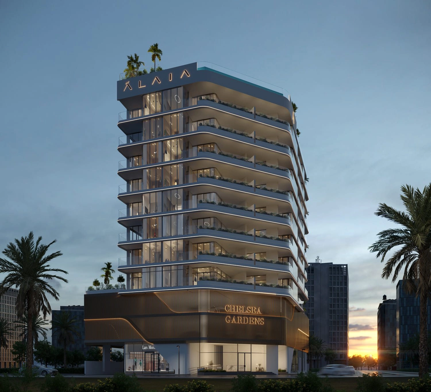 Chelsea Gardens — Sunset Skyline | Profound Properties, Dubai