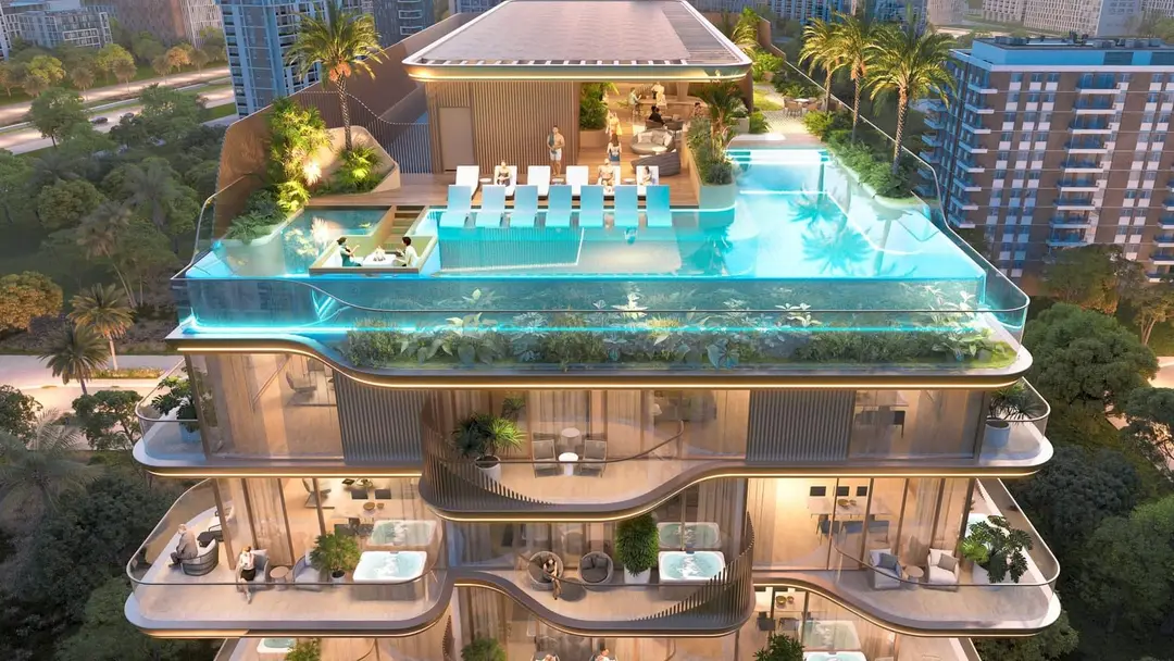 Vestoria Bay — Swimming Pools — Infinity Swimming Pool — amenity | Profound Properties, Dubai