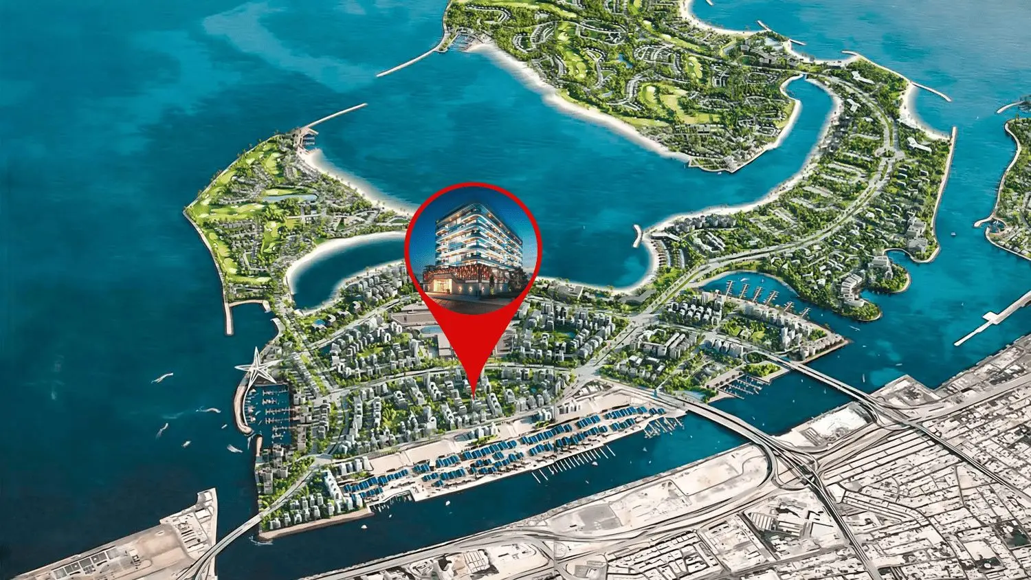 Dubai Islands Location, Beach and Drive Times