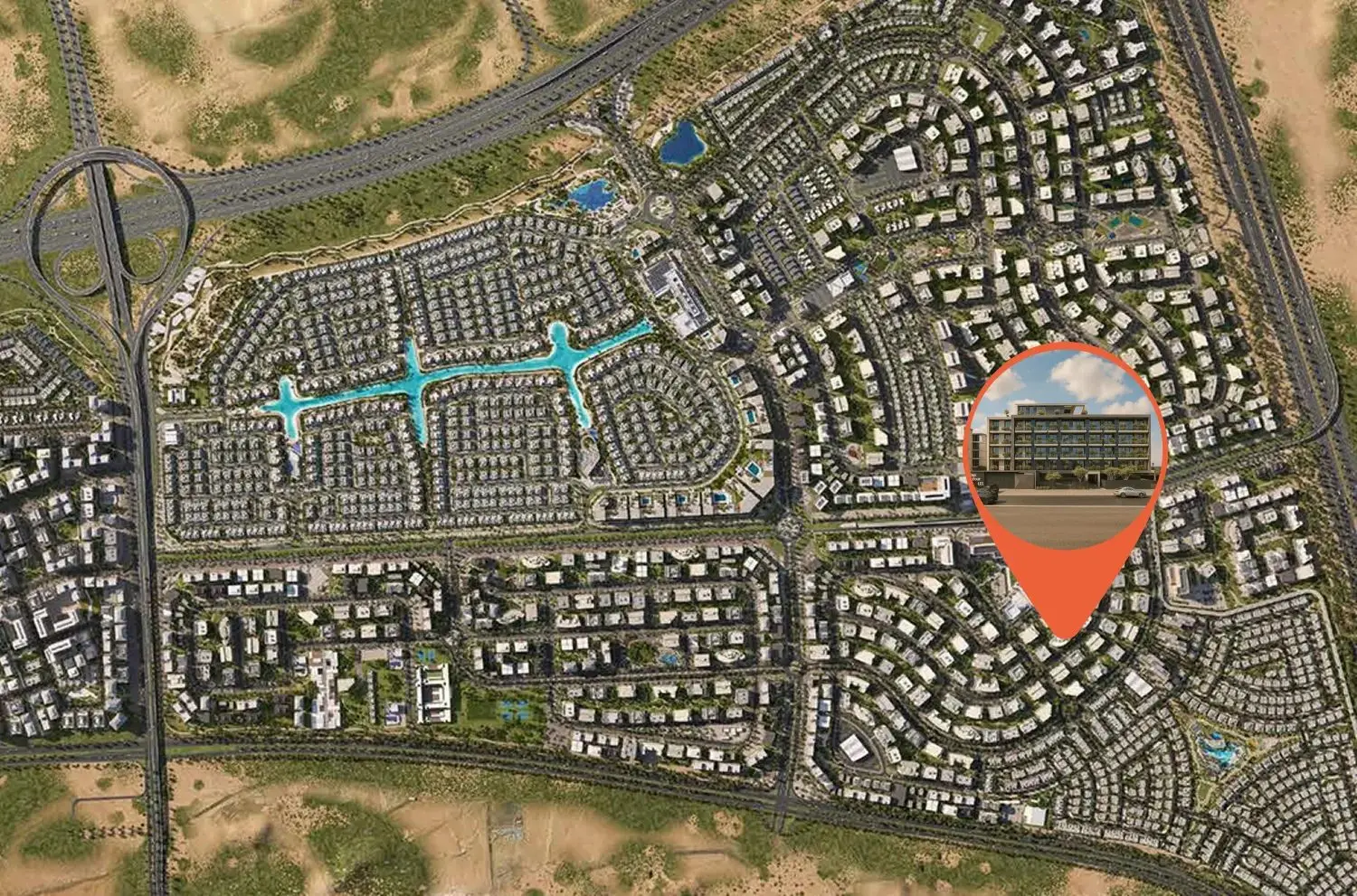 Dubai South Location with Al Maktoum Airport Access