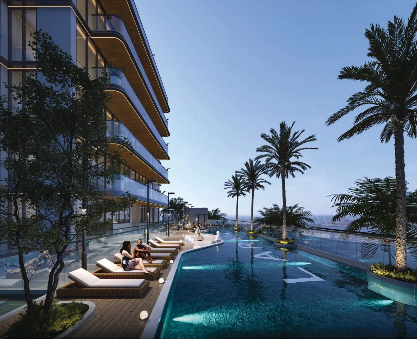 Zyra Hills — Pool Deck | Profound Properties, Dubai