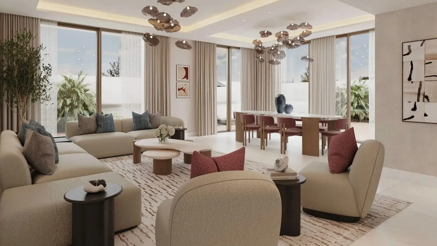 4 Bedroom Townhouses with Gardens in Dubai South