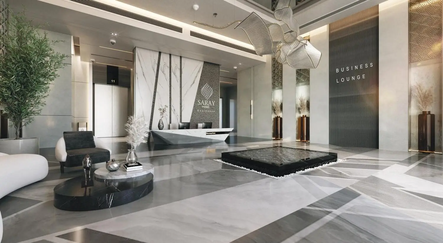 Rooftop Infinity Pool and Club Amenities in DLRC