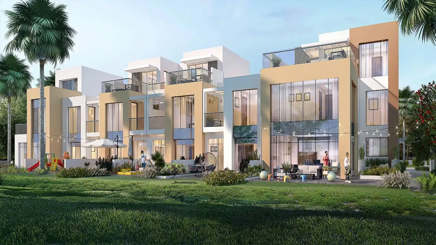Greenwoods Villas — Community Green | Profound Properties, Dubai