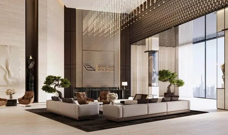 One by Binghatti — Social & Event — Lounge Area — amenity | Profound Properties, Dubai