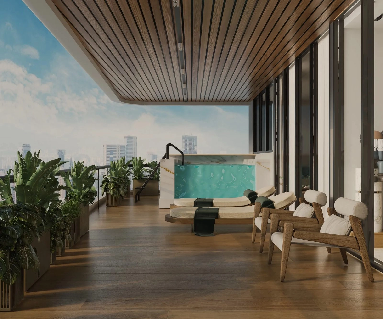 Empire Gardens — Pool Terrace | Profound Properties, Dubai