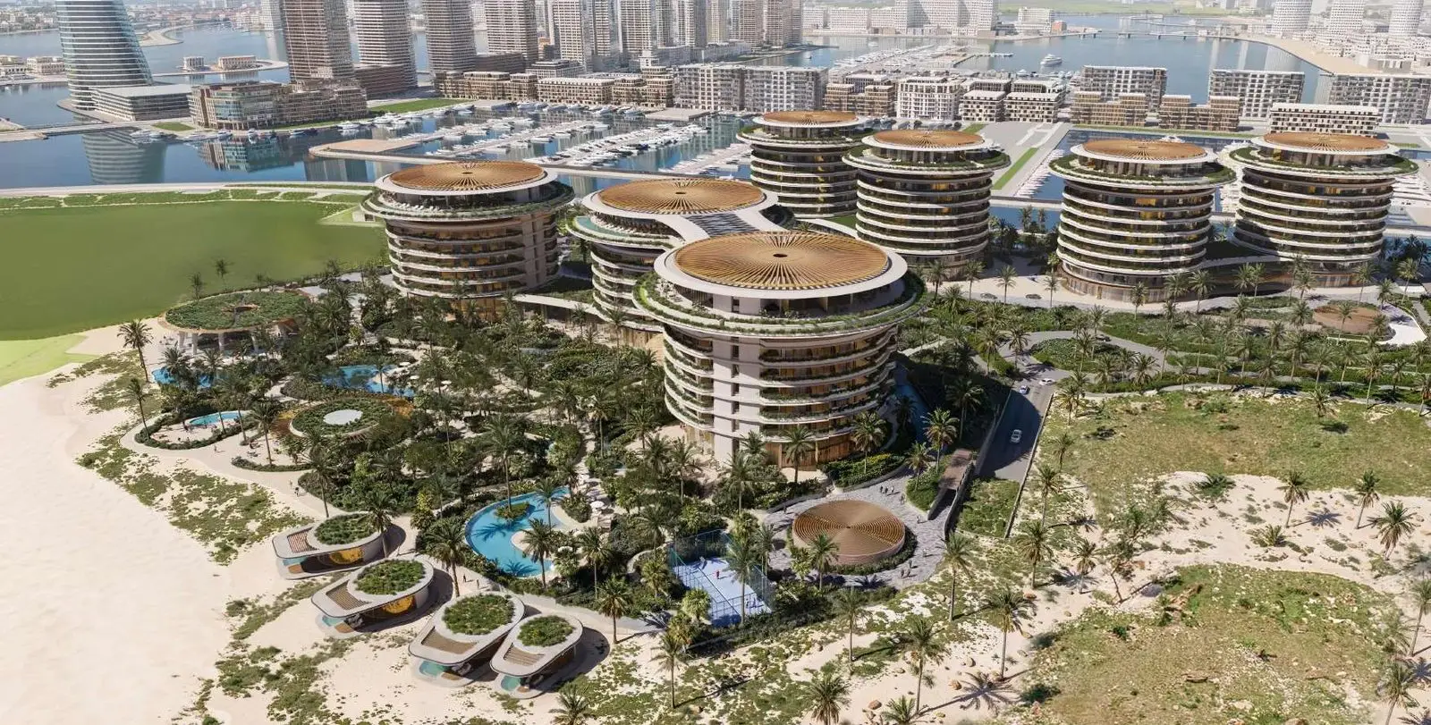 Dubai Harbour Location Beside JBR and Dubai Marina