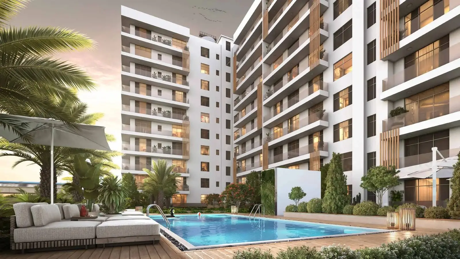 Podium Pool and Wellness Amenities at Sunbliss