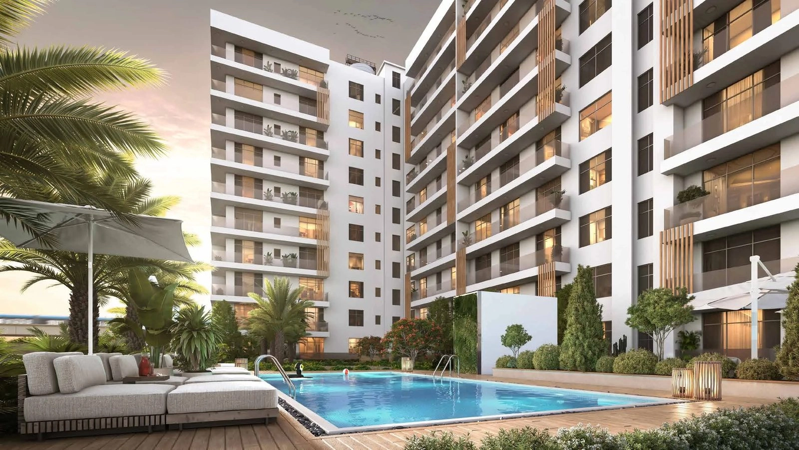 Sunbliss Residences — Pool Deck | Profound Properties, Dubai