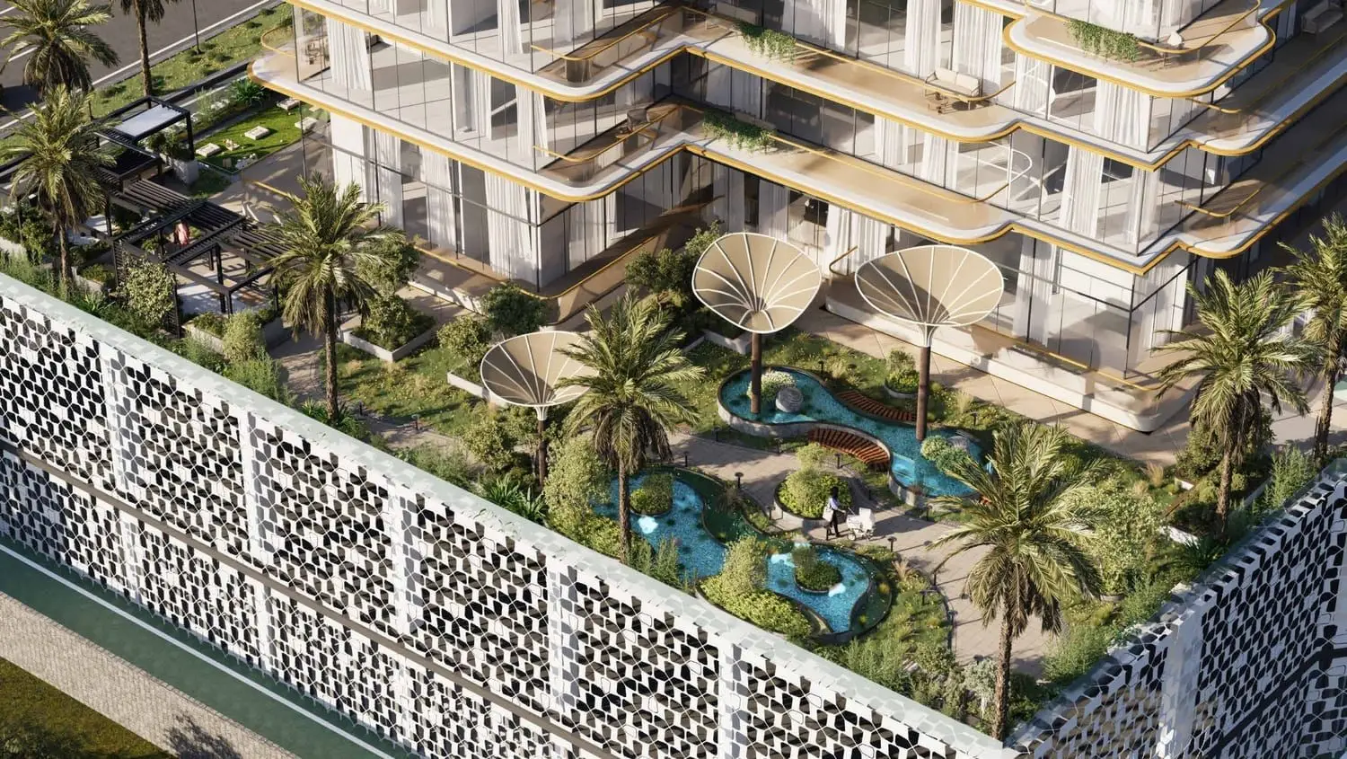 Resort-Style Pools and Podium Gardens at Antalya