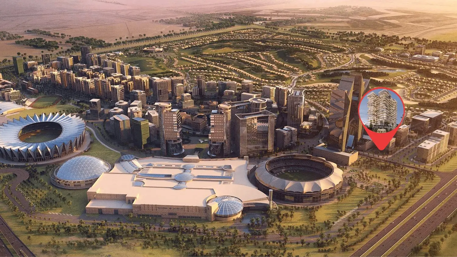 Dubai Sports City Location and Road Links