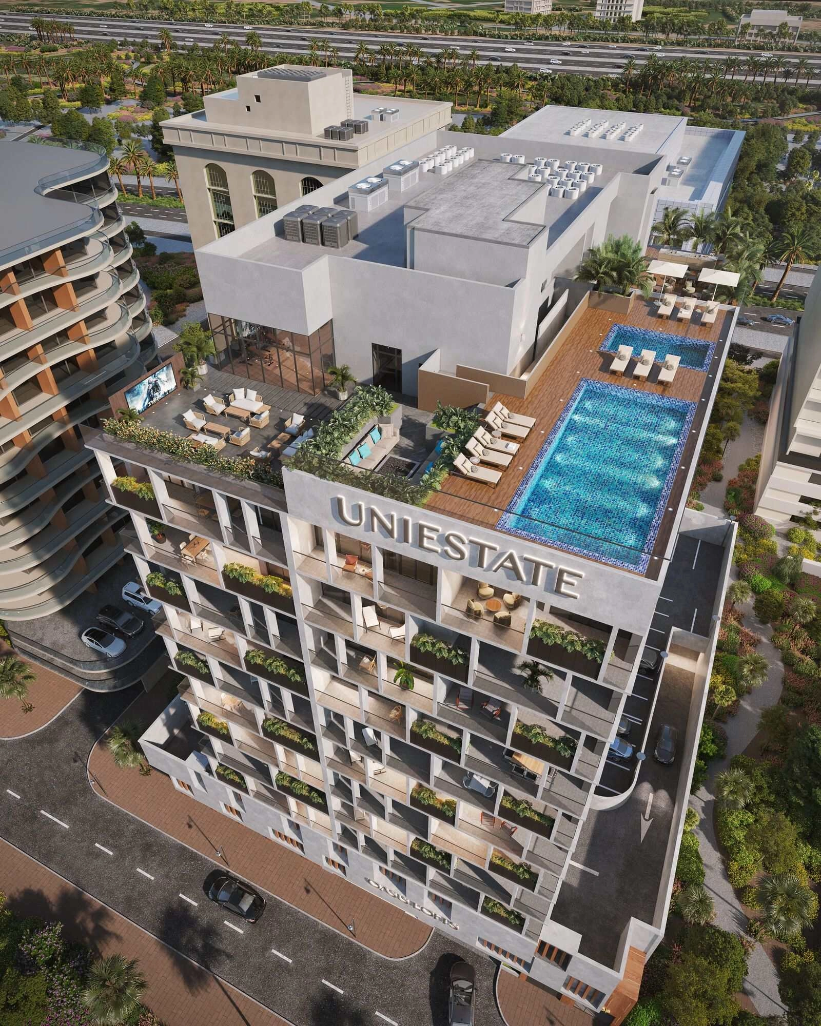 Oasis Lofts — Rooftop Pool Deck | Profound Properties, Dubai