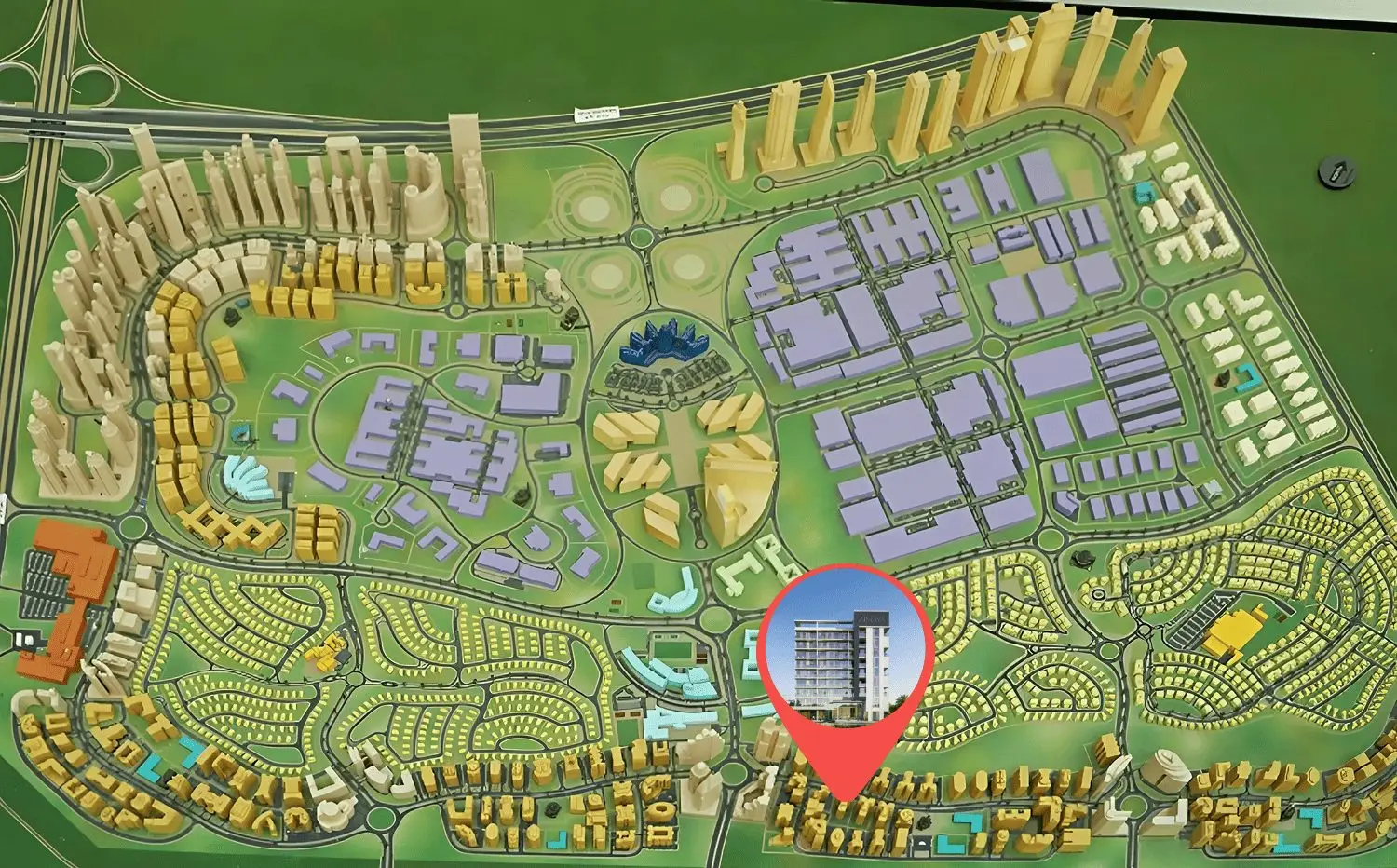 Dubai Silicon Oasis Location on DSO Boulevard