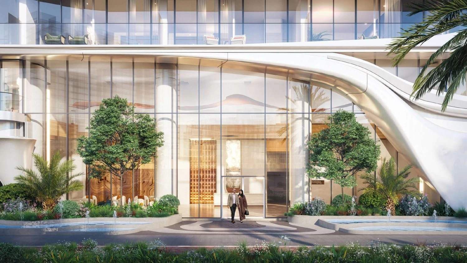 Beverly Grande — Landscaped Entrance | Profound Properties, Dubai