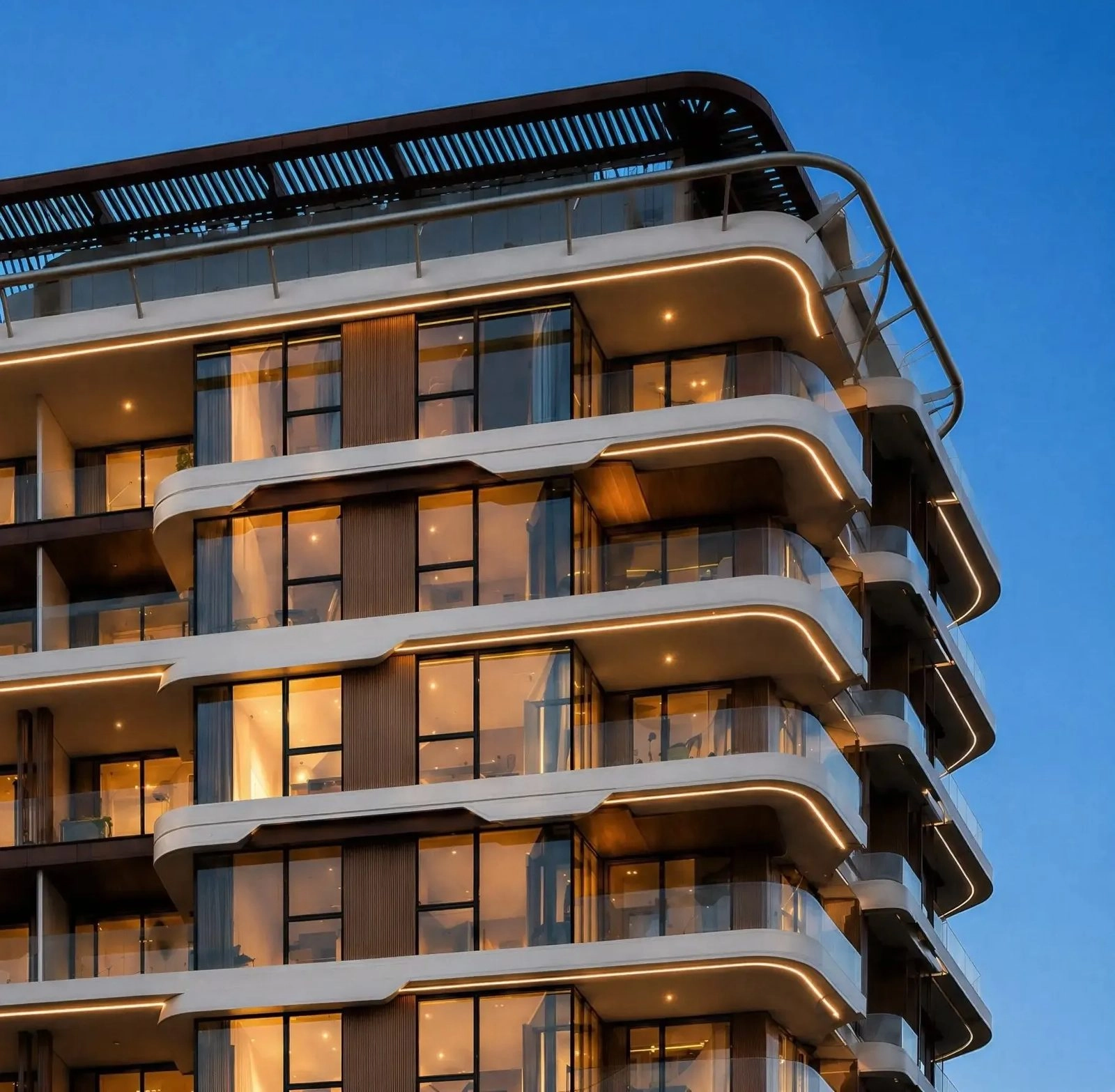 Lunara Residence — Curved Balconies | Profound Properties, Dubai