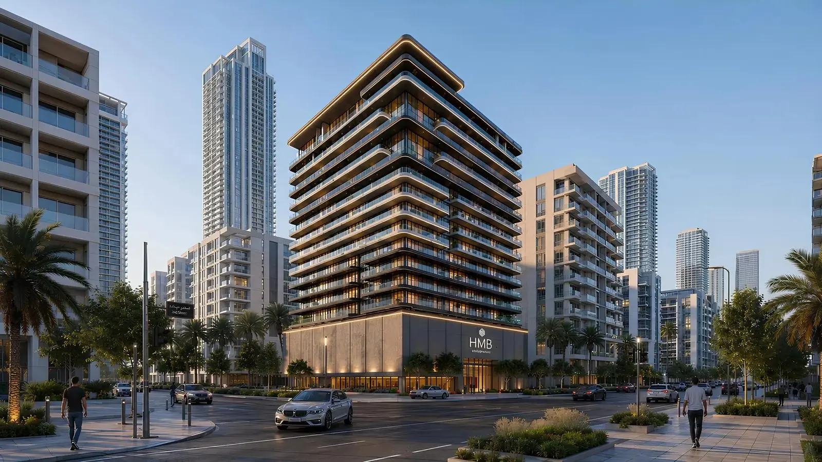 A Stepped 13-Storey Tower in Jumeirah Village Circle