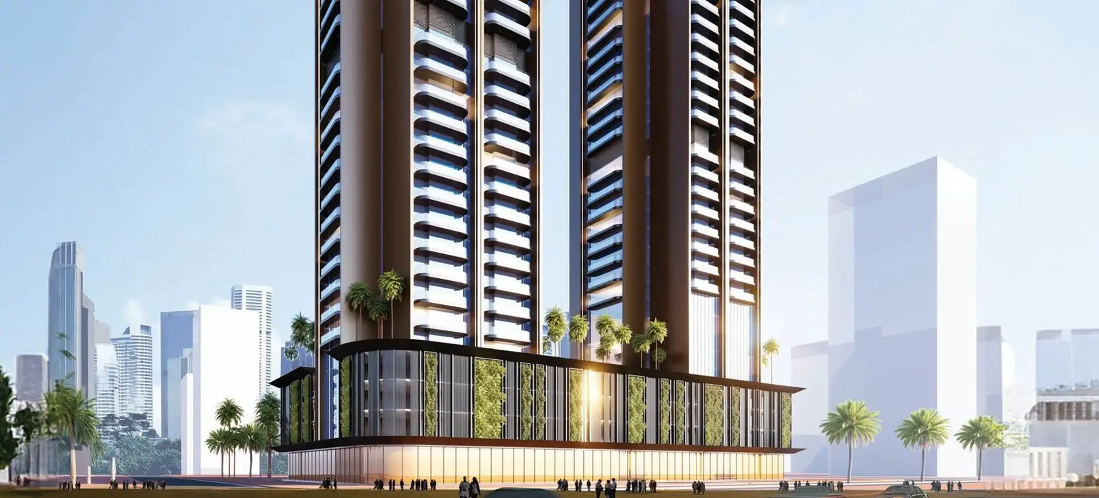 Twin Residential Towers in Jumeirah Village Triangle