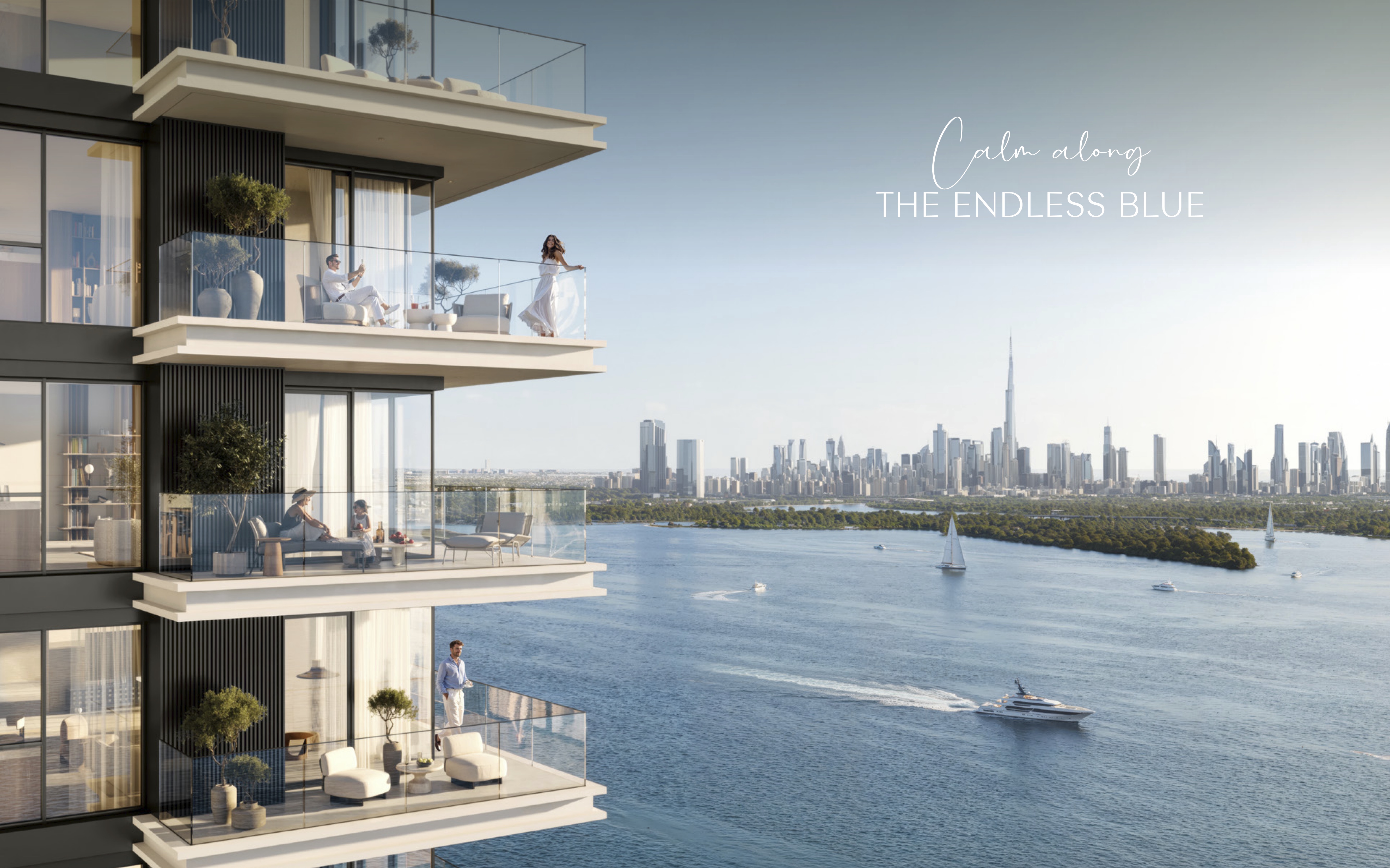 Waterfront Living Framed by the Skyline