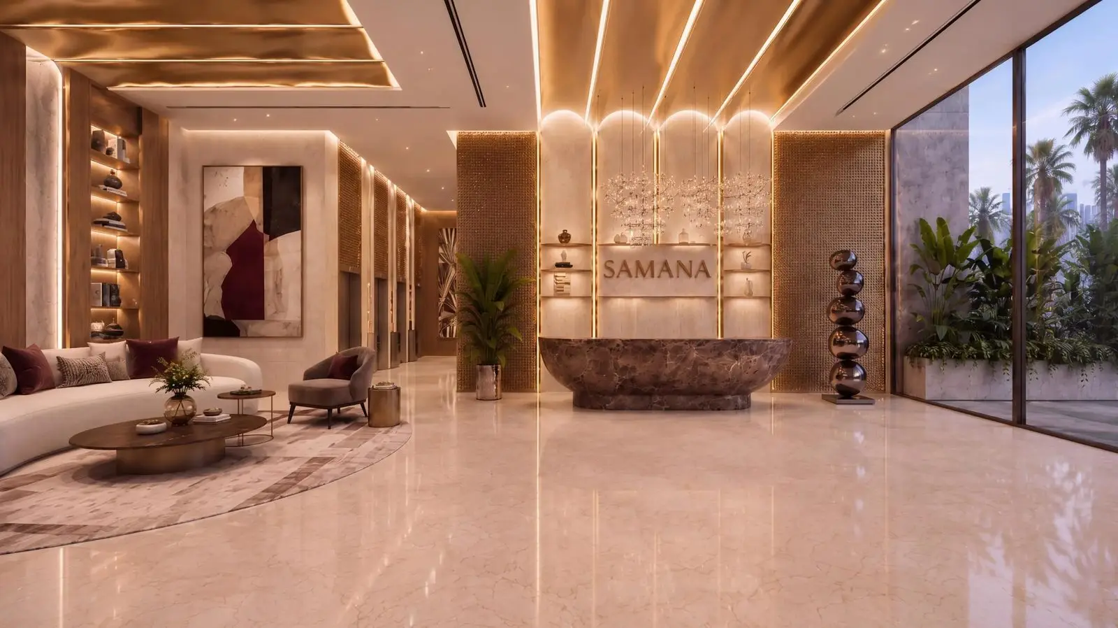 Pool Deck, Gym and Family Spaces at Samana Portside