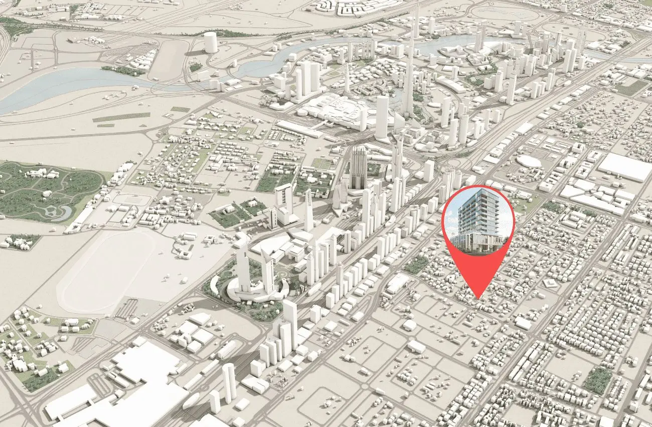 Jumeirah Garden City Location and Drive Times