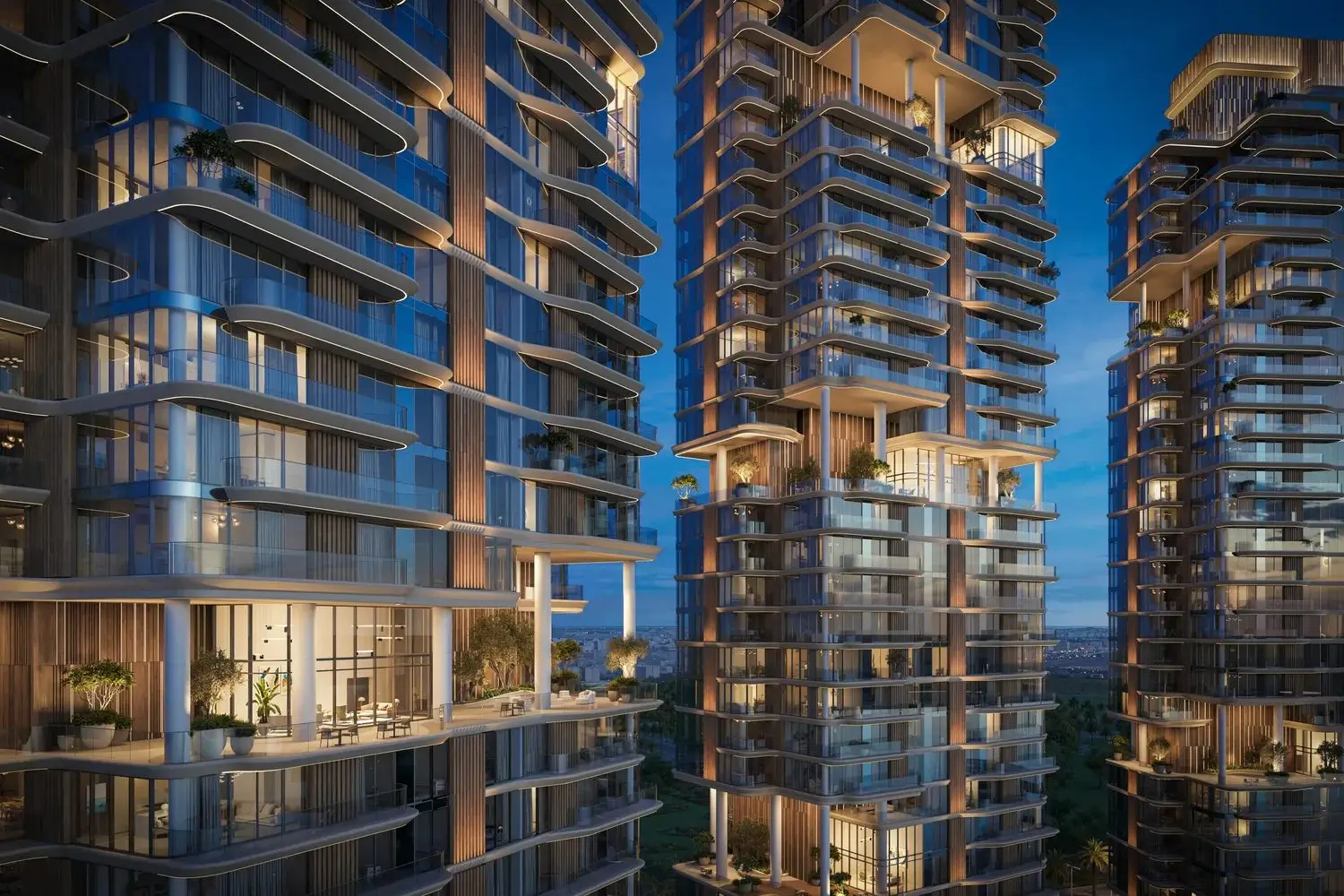 Three Waterfront Towers in Dubai Design District