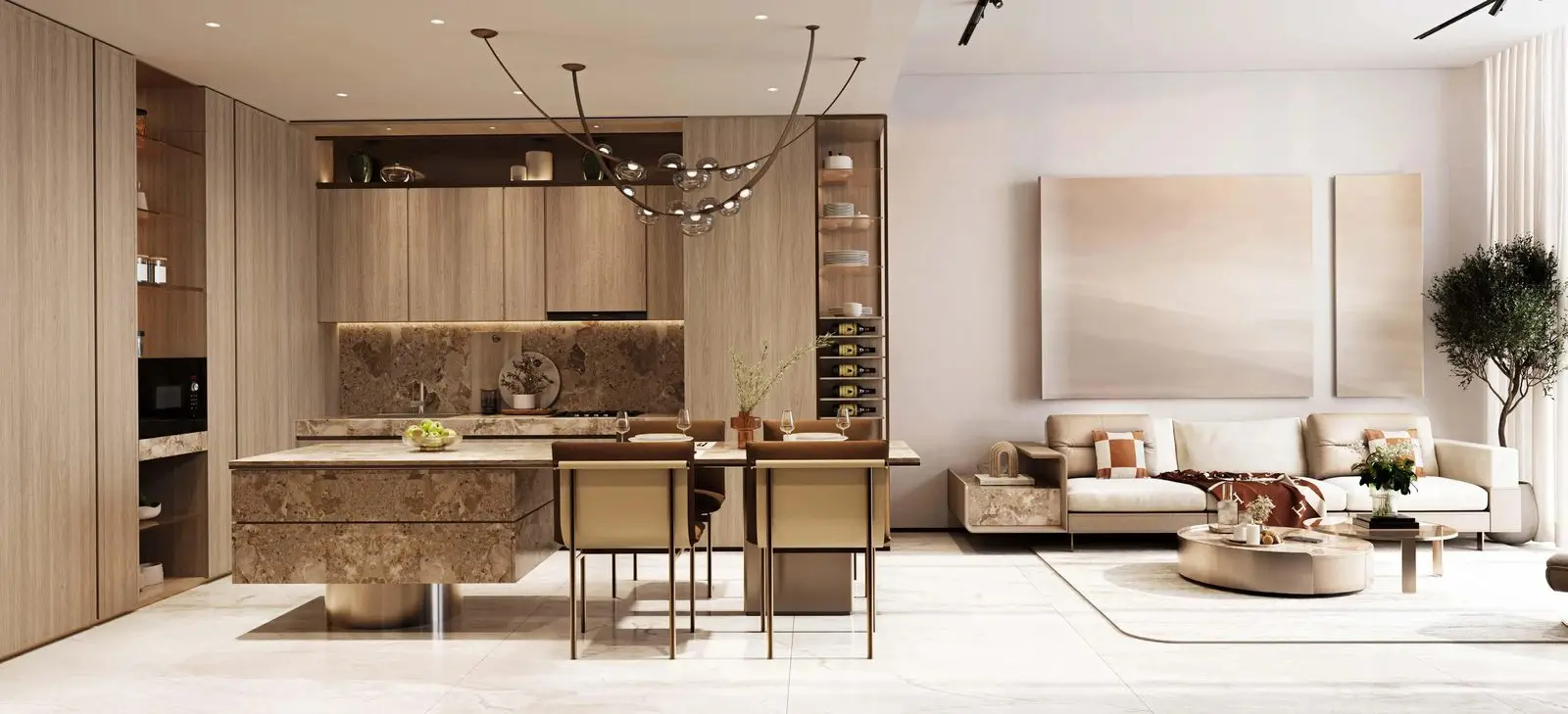 Furnished 1 and 3 Bedroom Dubai Islands Apartments