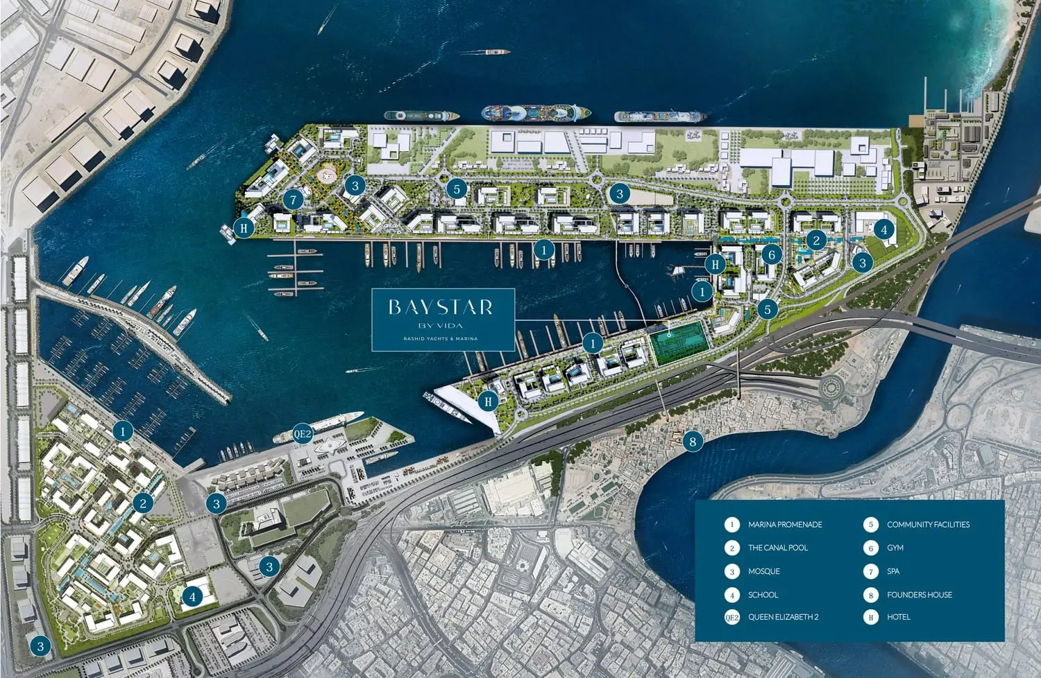 Mina Rashid Location Close to Old Dubai and DIFC