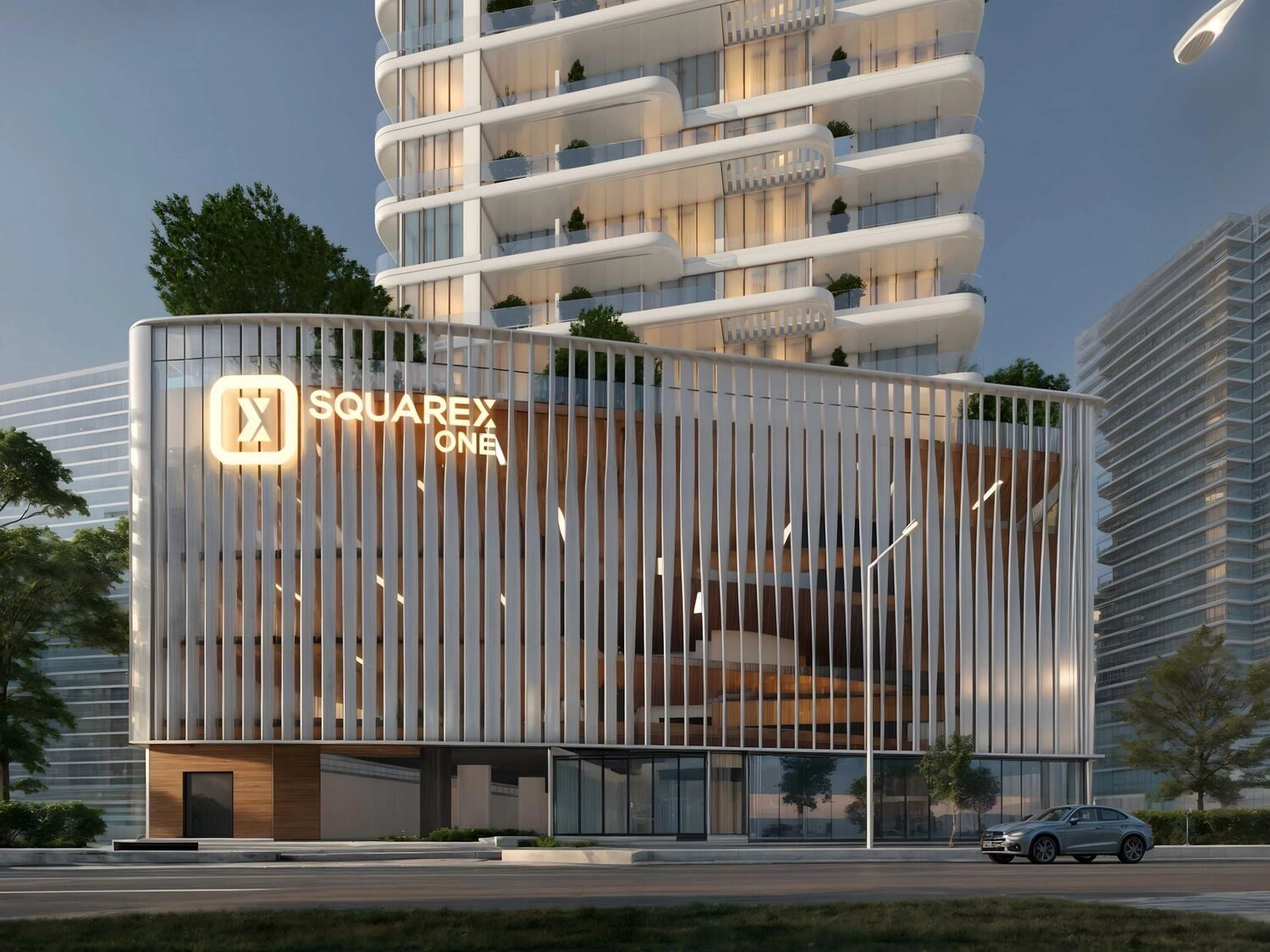 SquareX One — Podium Greenery | Profound Properties, Dubai
