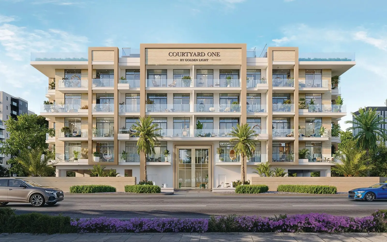 A Courtyard Building of Apartments in Dubai South