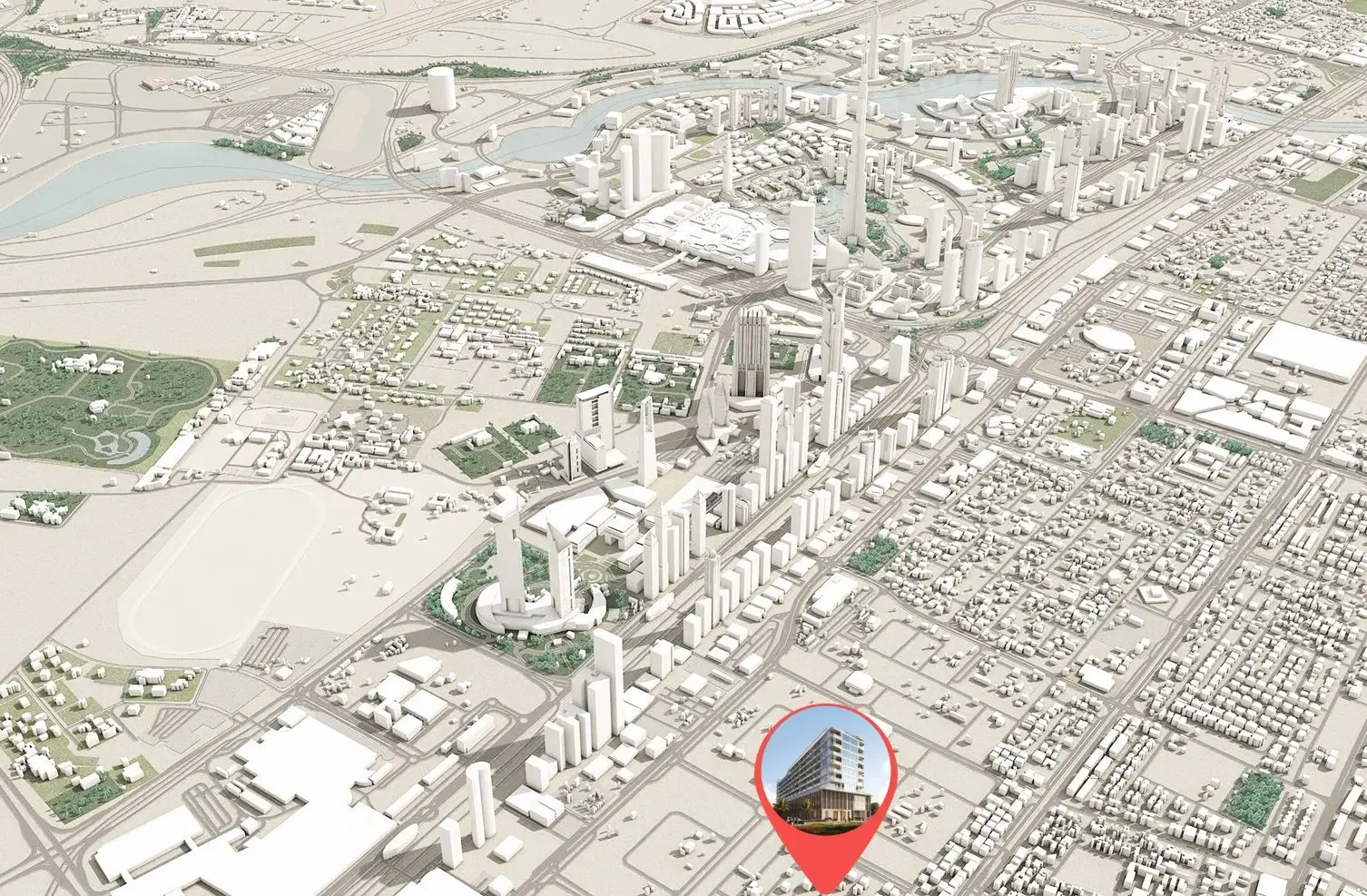Central Dubai Location by World Trade Centre