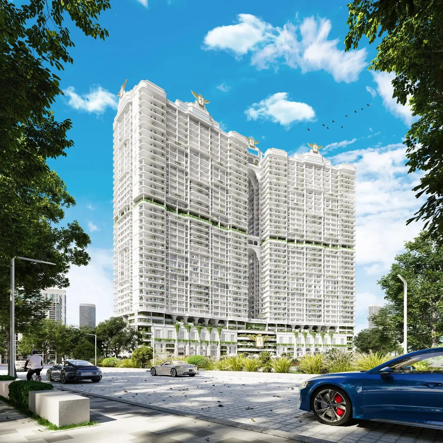 Twin-Tower Wellness Residences in Majan, Dubailand
