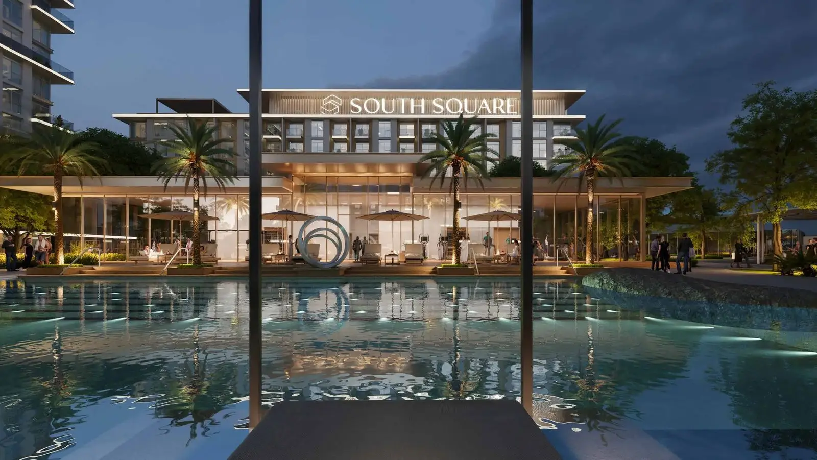 Gardens, Pools and Fitness Zones at South Square