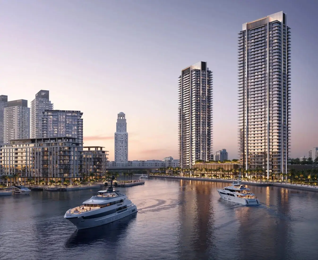 Two Waterfront Towers at Dubai Creek Harbour