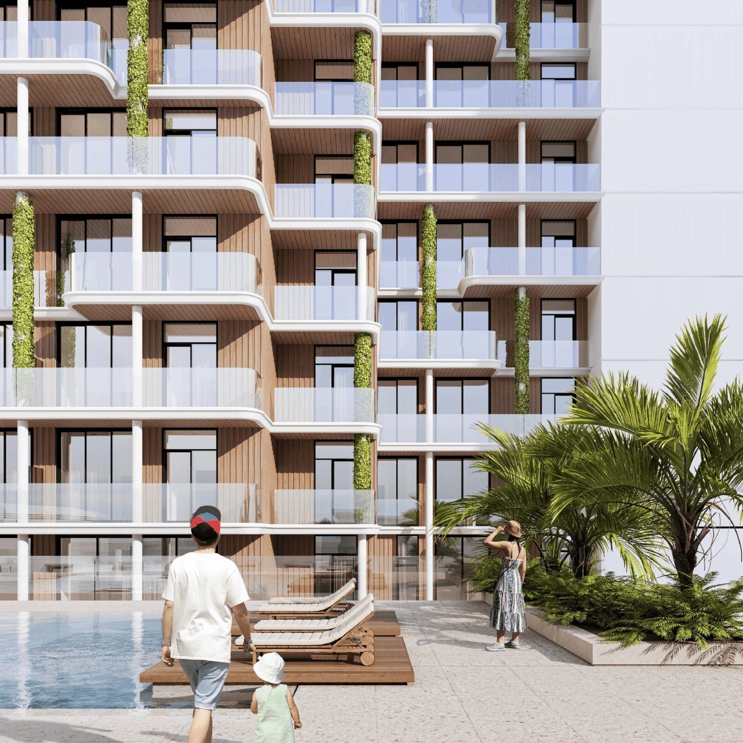 Oak Yard — Pool Deck | Profound Properties, Dubai