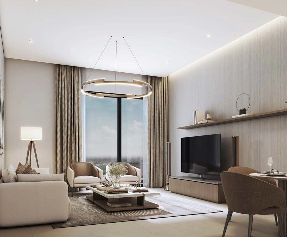 Skyvue Spectra — Living Room Outlook | Profound Properties, Dubai