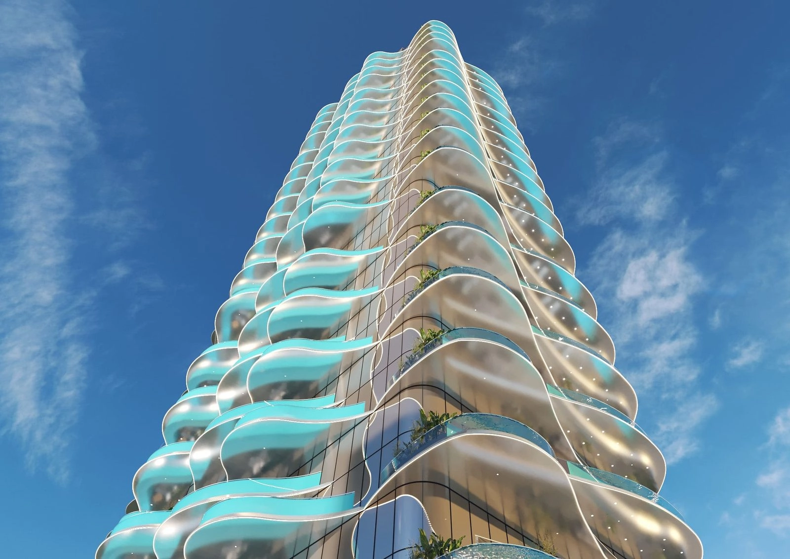 Volga Tower — Balcony Pools | Profound Properties, Dubai