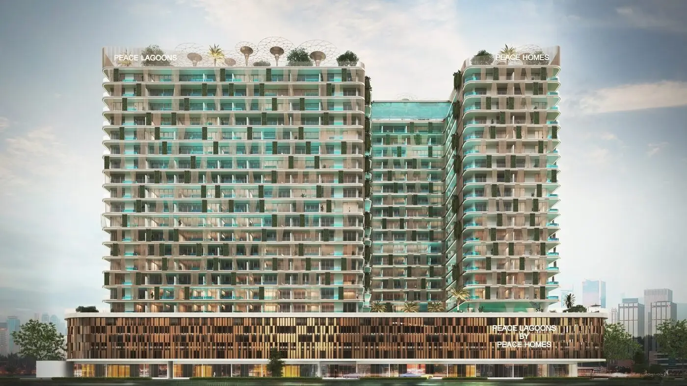 Lagoon Apartment Complex in Dubailand Residence Complex