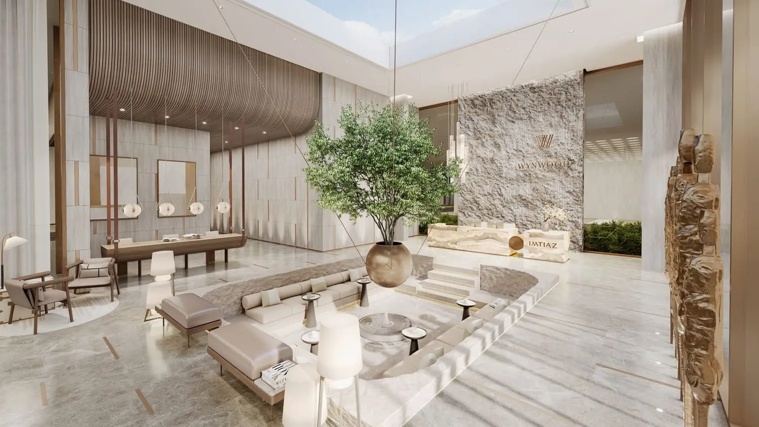 Podium and Rooftop Amenities at Wynwood Residence