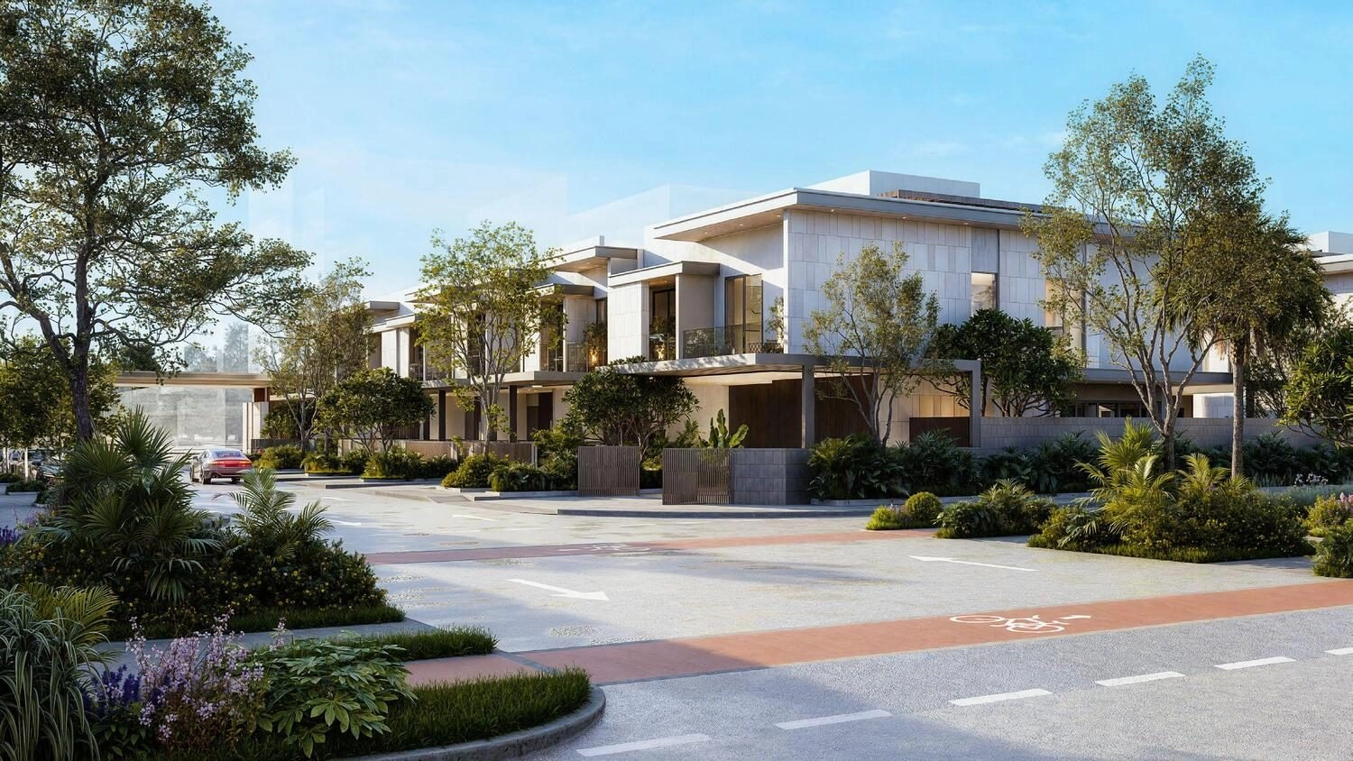 Pinewood Estate Homes — Landscaped Streets | Profound Properties, Dubai