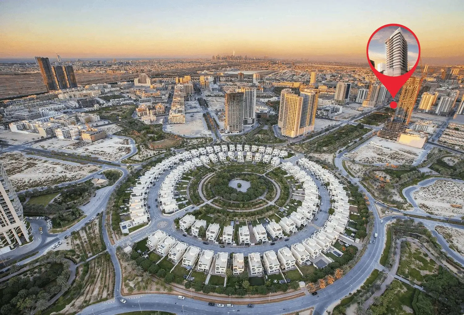 Central Jumeirah Village Circle Location