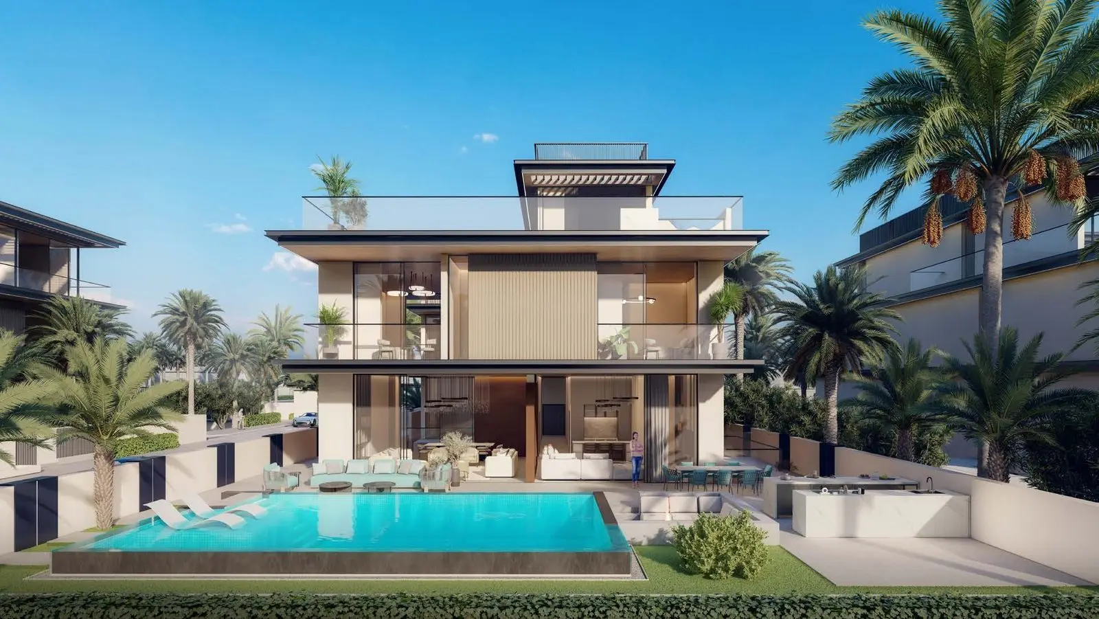 Private Pools and a Community Park in Meydan South