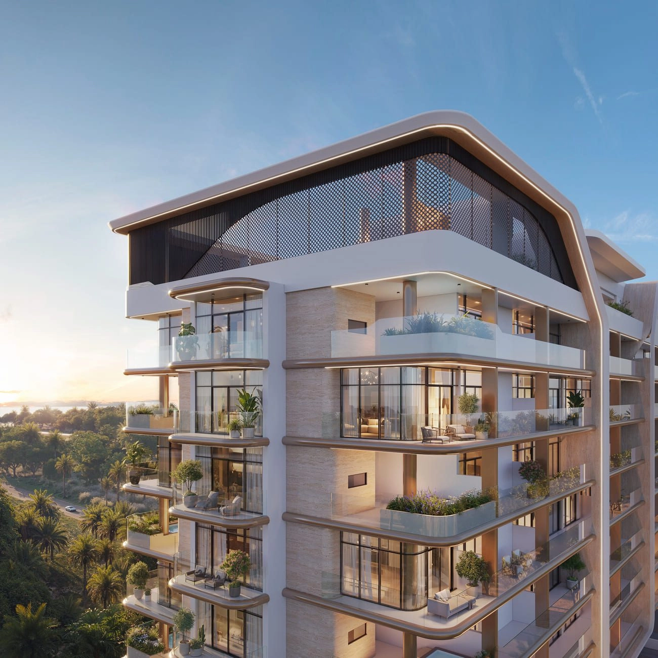 Celeste Heights — Terrace Outlook | Profound Properties, Dubai
