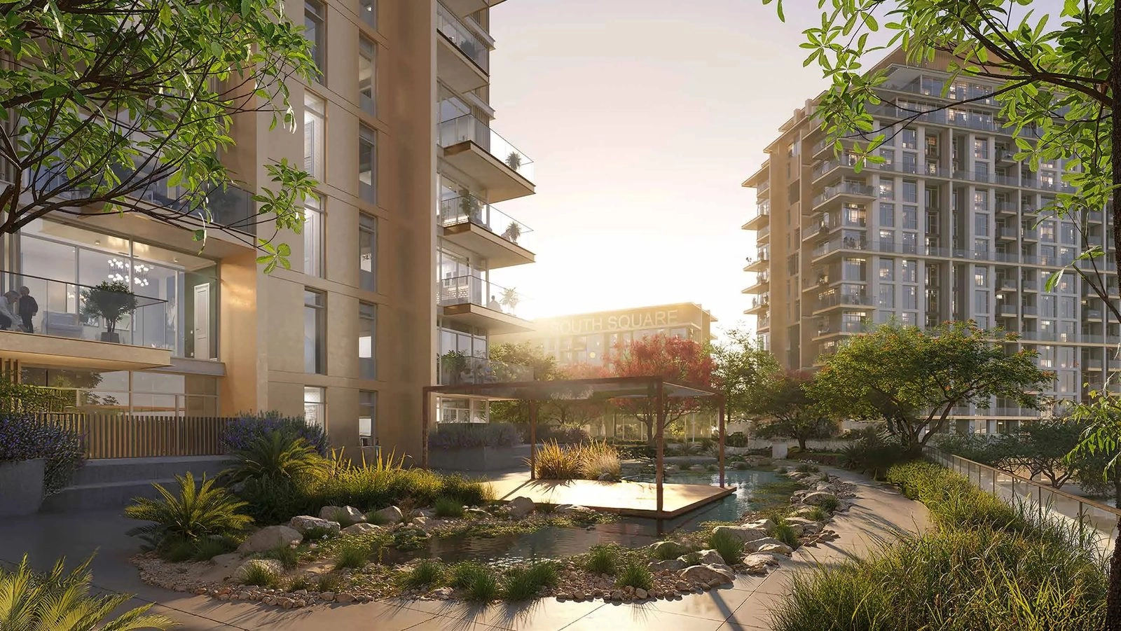 South Square Tower S1 — Courtyard Garden | Profound Properties, Dubai