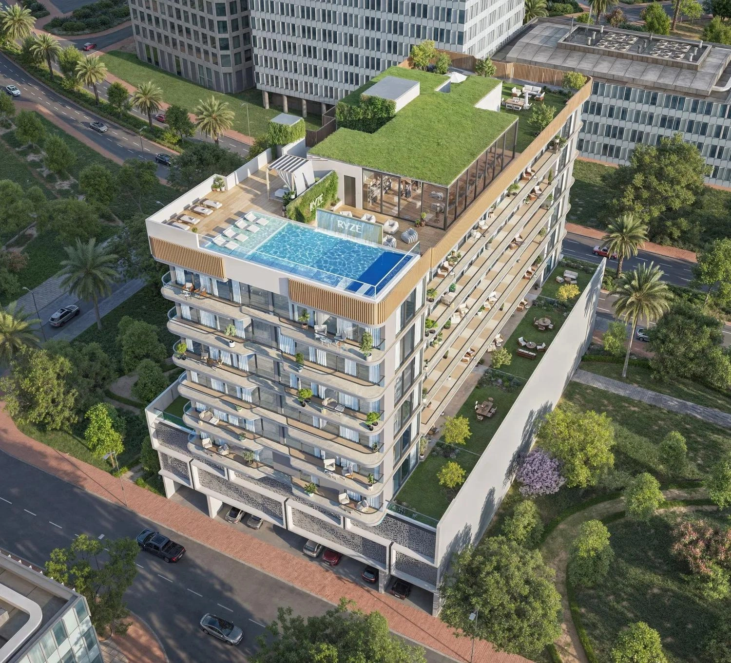Ryze Residences — Rooftop Pool | Profound Properties, Dubai