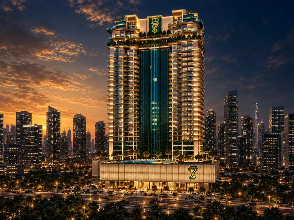 Mixed-Use Glass Tower with a Sky Park in Business Bay