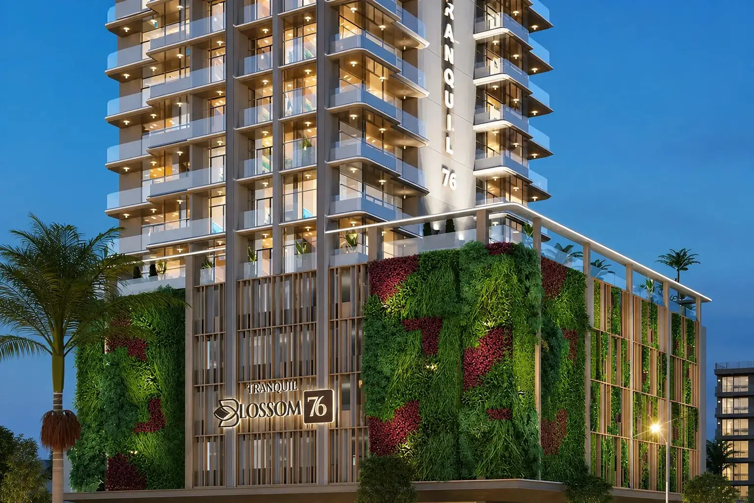 Rooftop Gym and Pool Facilities at Blossom 76