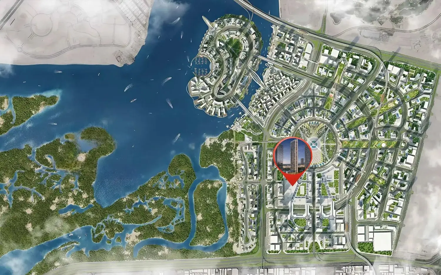 Dubai Creek Harbour Location and Connectivity